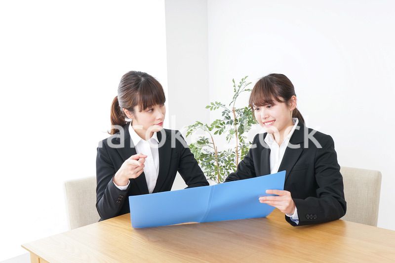 ビジネスミーティングをするビジネスウーマン