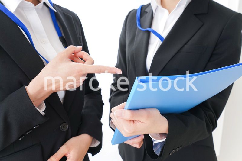 打ち合わせをするビジネスウーマン