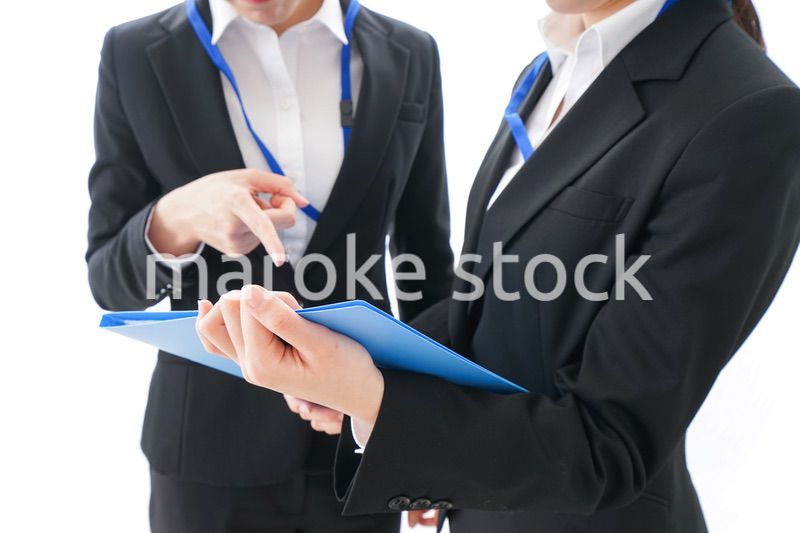 打ち合わせをするビジネスウーマン