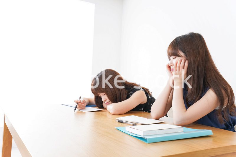 授業に退屈している学生