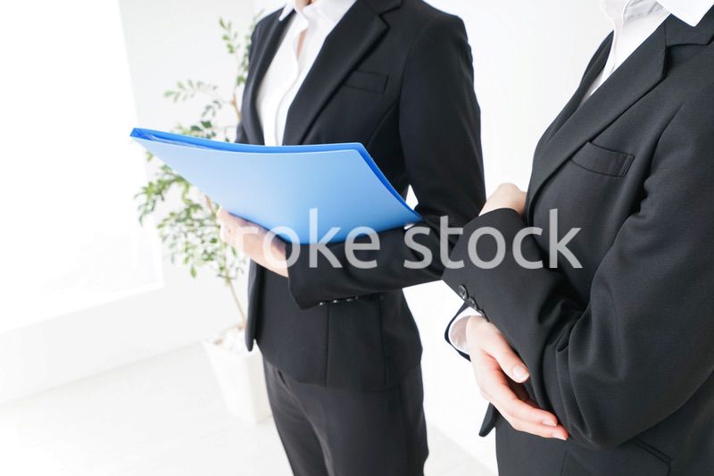 ブリーフィングをするビジネスウーマン