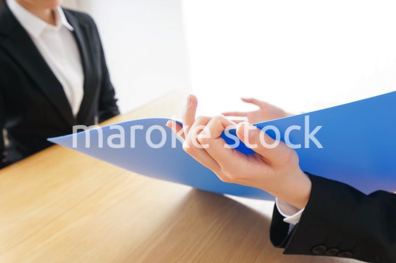 ビジネスミーティングをするビジネスウーマン