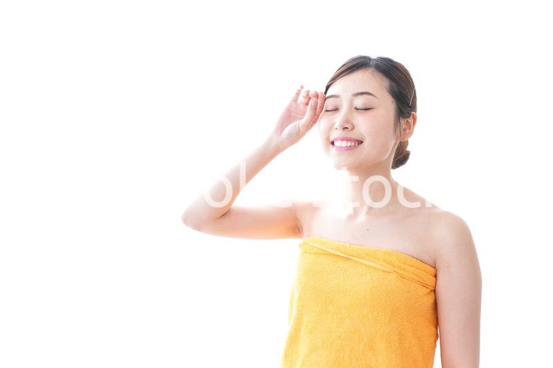 入浴後の女性