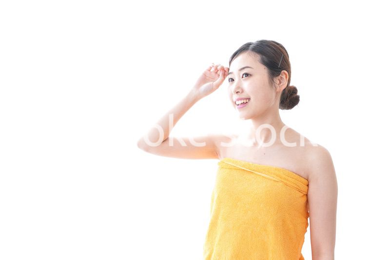 入浴後の女性