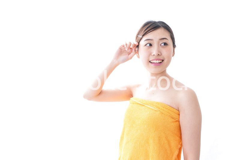 入浴後の女性