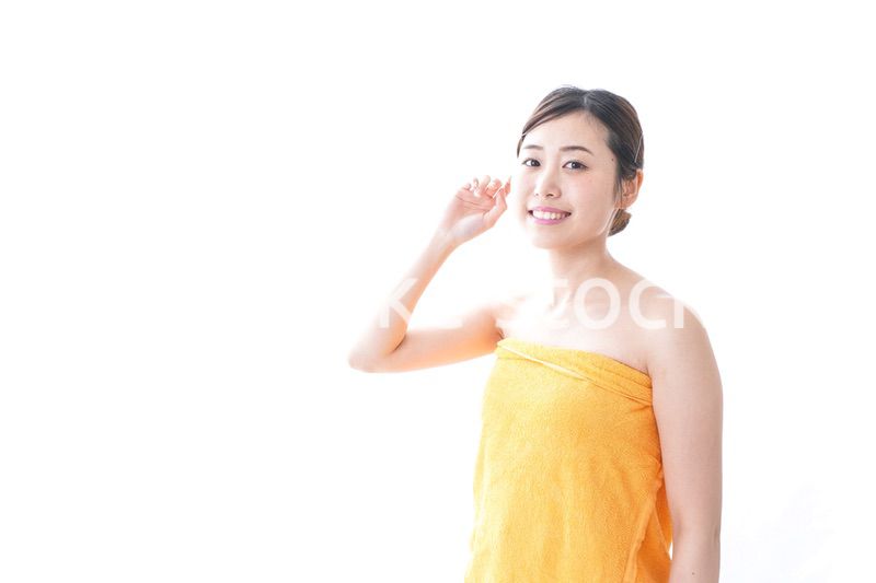 入浴後の女性