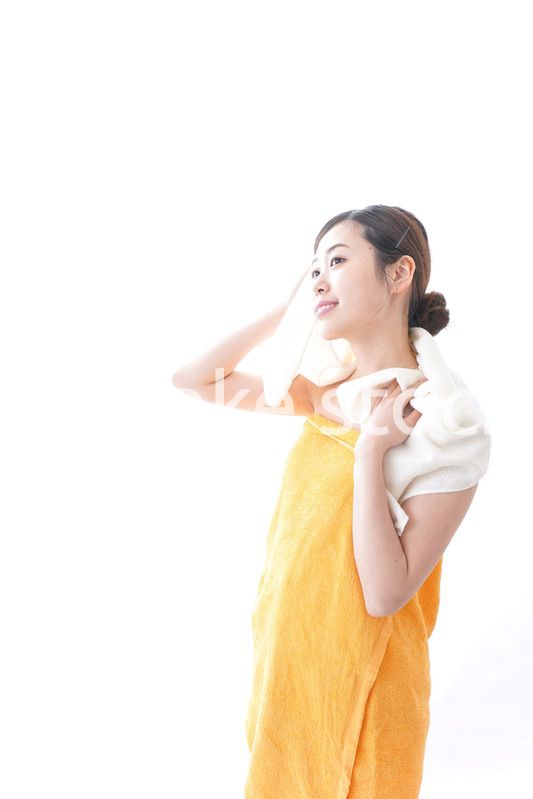入浴後の女性