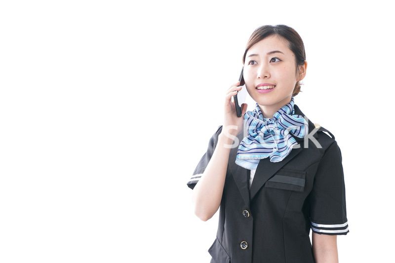 電話 キャビンアテンダント
