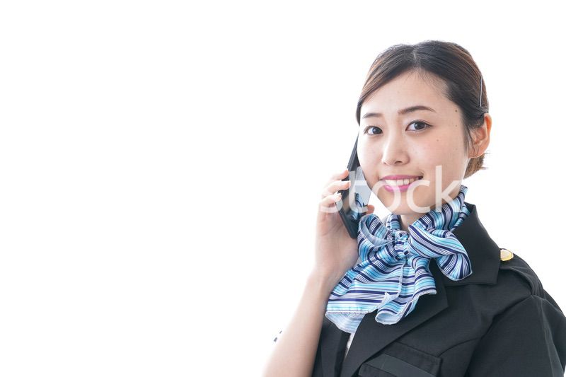 電話 キャビンアテンダント