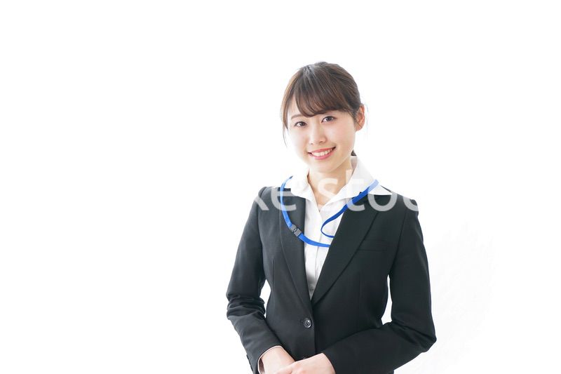 笑顔のビジネスパーソン・受付嬢