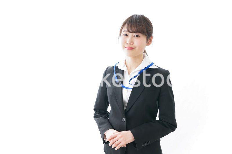 笑顔のビジネスパーソン・受付嬢