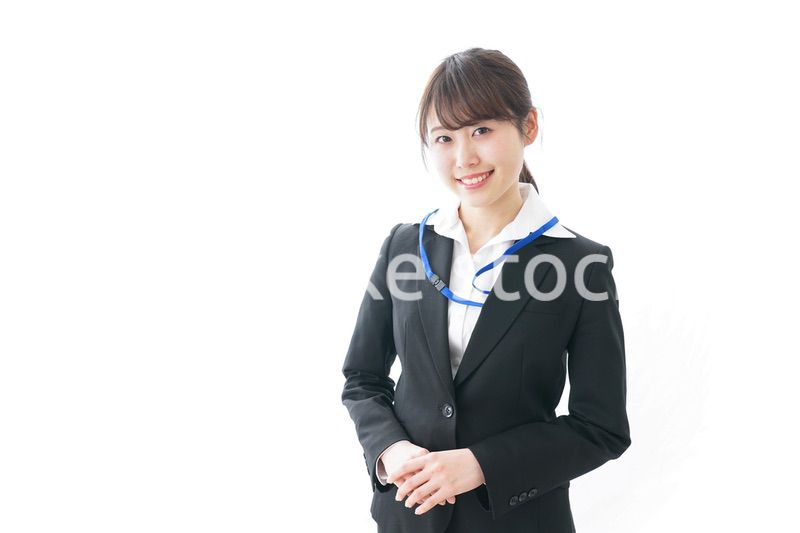 笑顔のビジネスパーソン・受付嬢