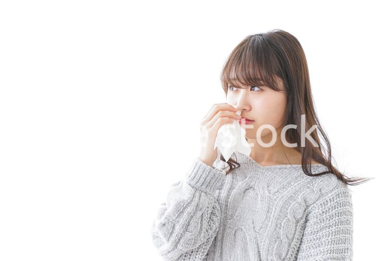 鼻血が出た女性