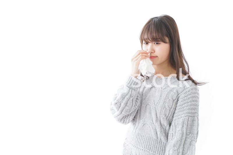 鼻血が出た女性
