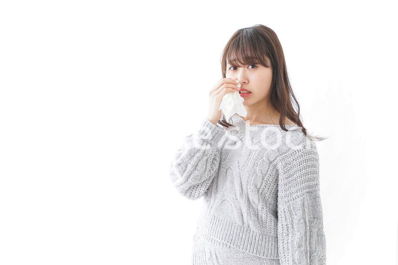 鼻血が出た女性