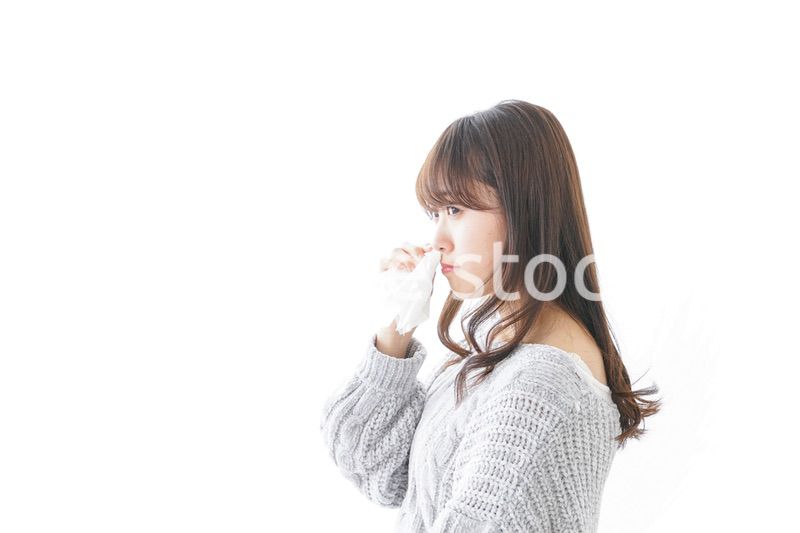 鼻血が出た女性