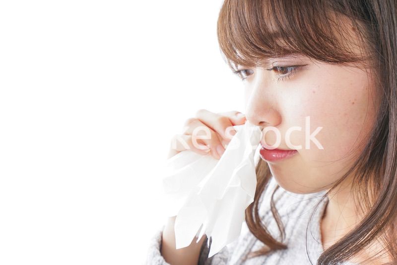 鼻血が出た女性