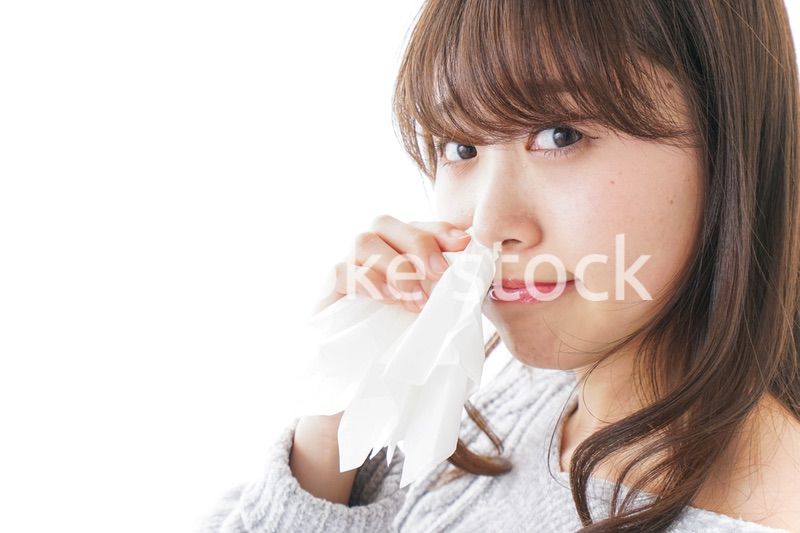 鼻血が出た女性