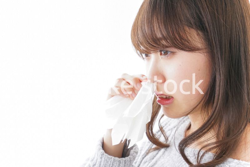 鼻血が出た女性