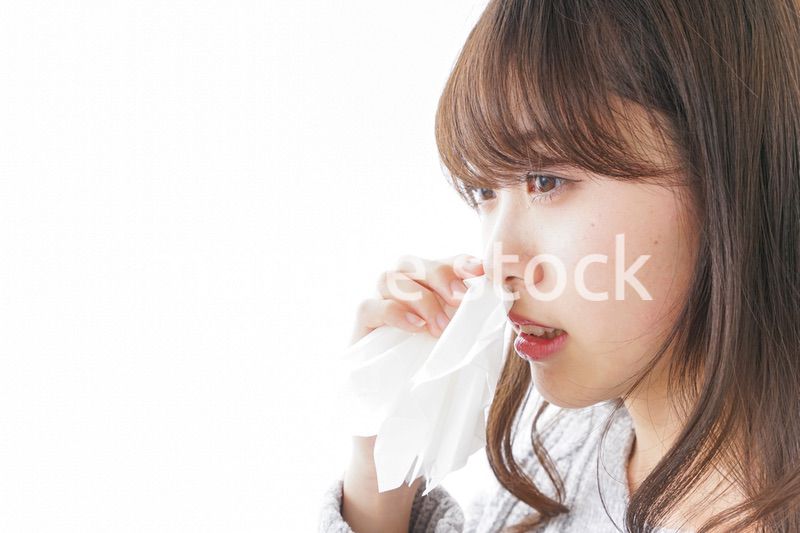 鼻血が出た女性