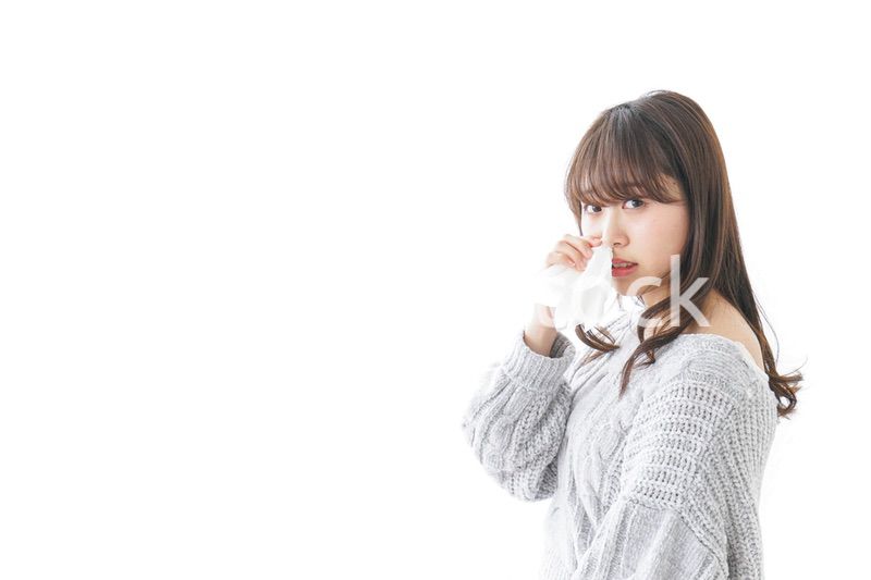 鼻血が出た女性