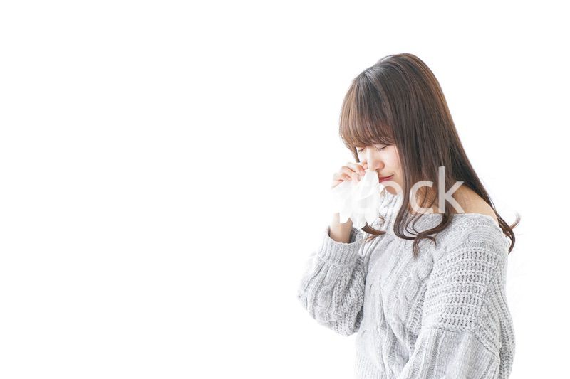 鼻血が出た女性