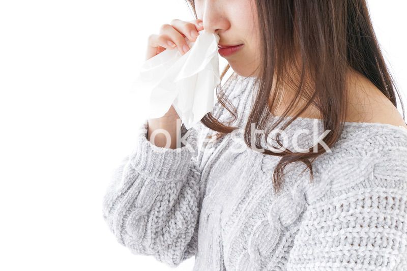 鼻血が出た女性