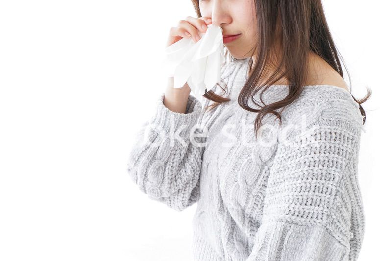 鼻血が出た女性