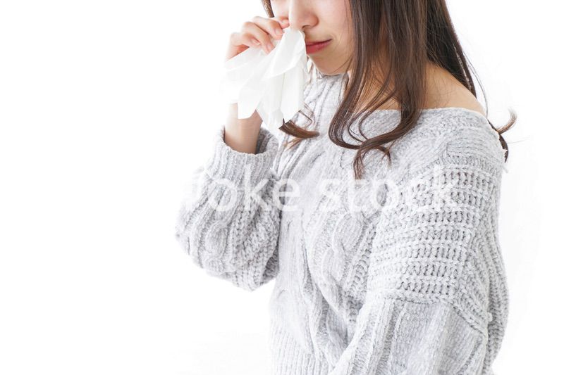 鼻血が出た女性