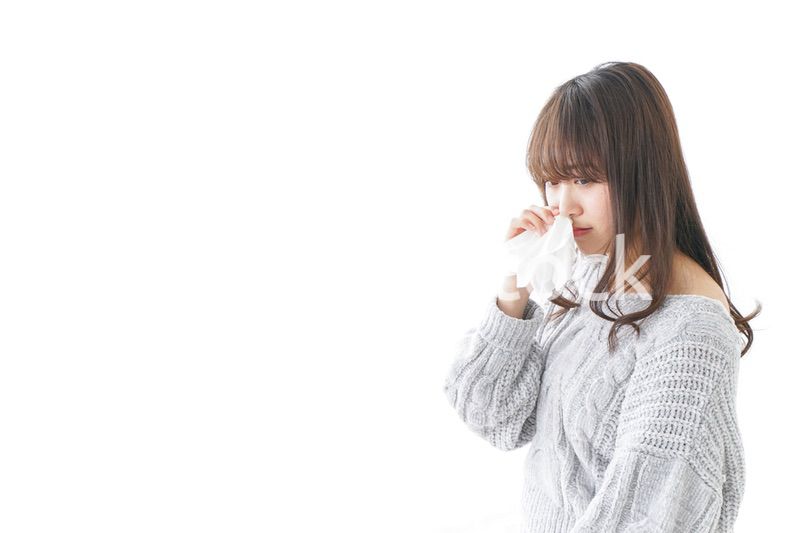 鼻血が出た女性