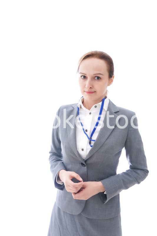 大激怒をするスーツを着たビジネスウーマン