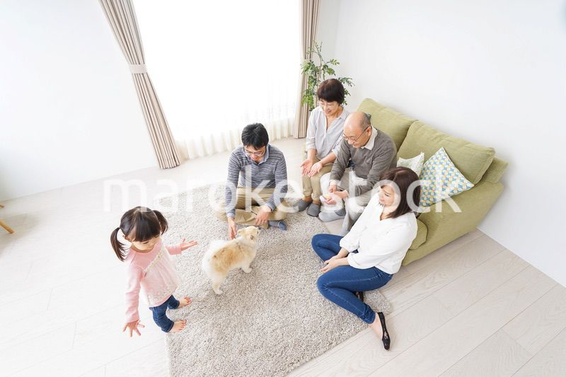3世代の幸せなファミリー