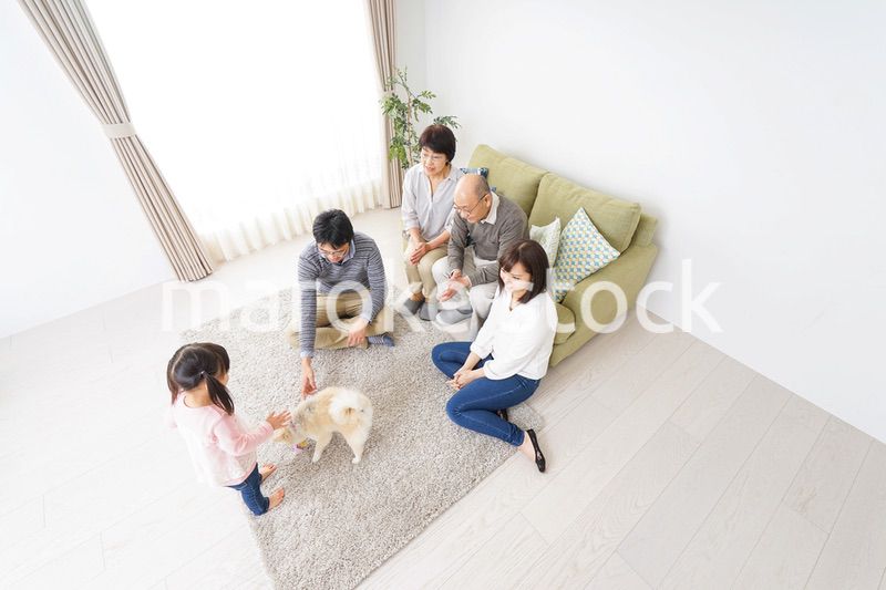 3世代の幸せなファミリー