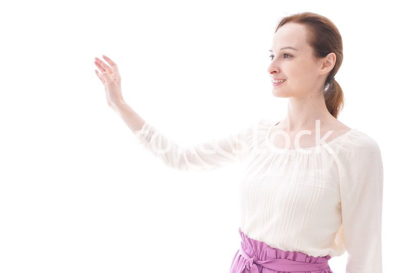 笑顔の若い女性ポートレート