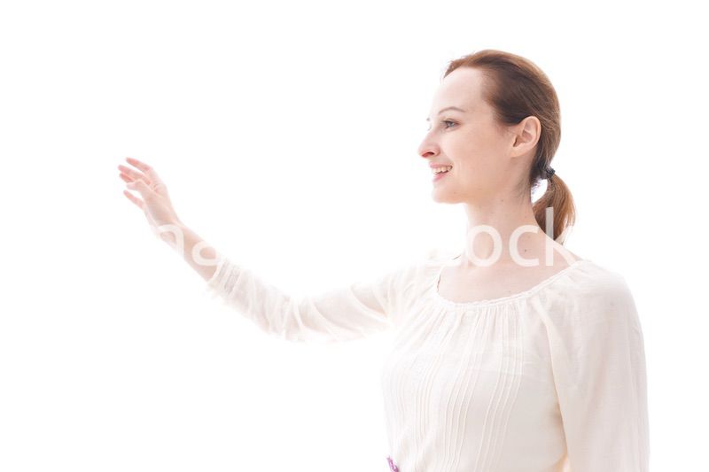 笑顔の若い女性ポートレート