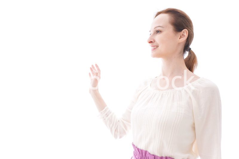 笑顔の若い女性ポートレート