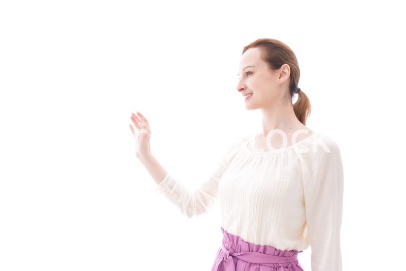 笑顔の若い女性ポートレート