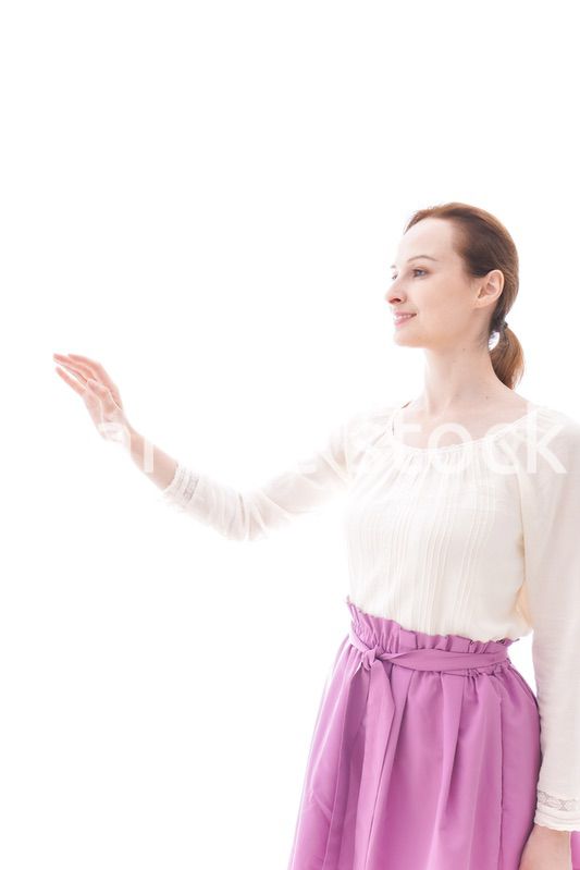 笑顔の若い女性ポートレート