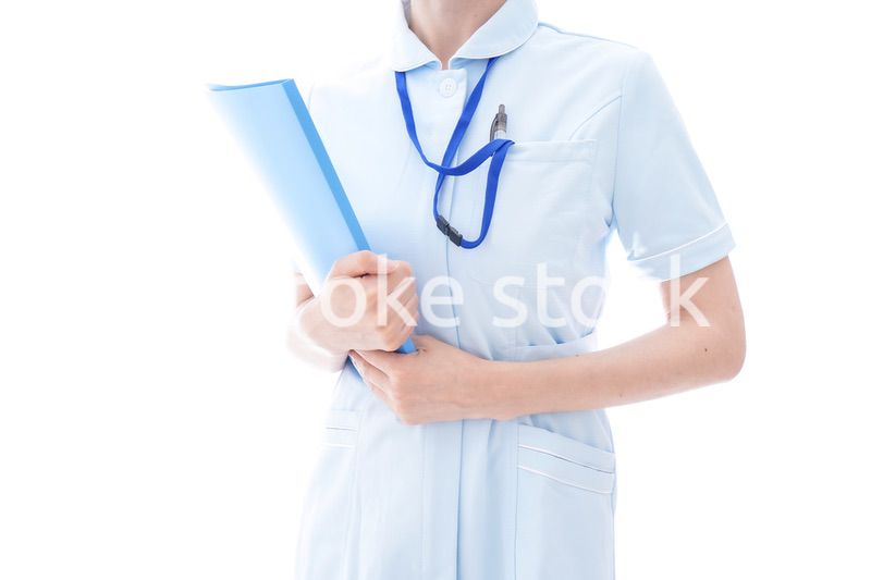 ナース服を着たヨーロッパ人の看護師