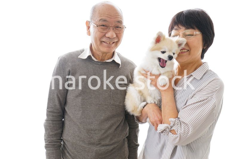 ペットを飼う高齢者夫婦