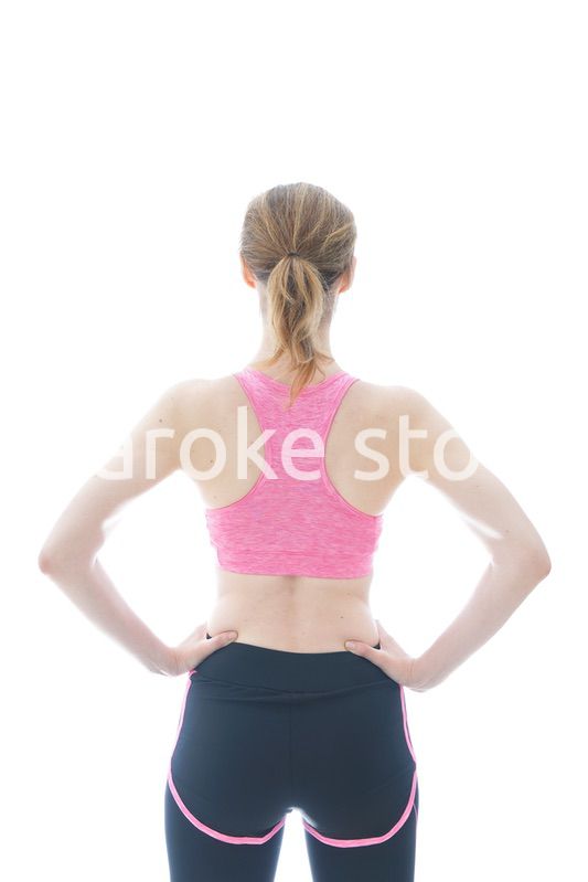 スポーティーな女性ポートレート