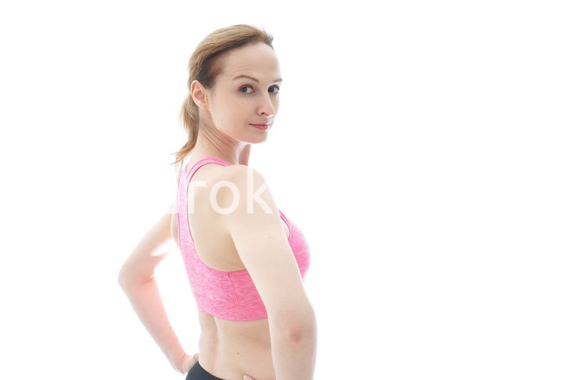 スポーティーな女性ポートレート