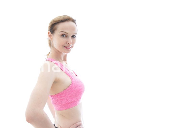 スポーティーな女性ポートレート