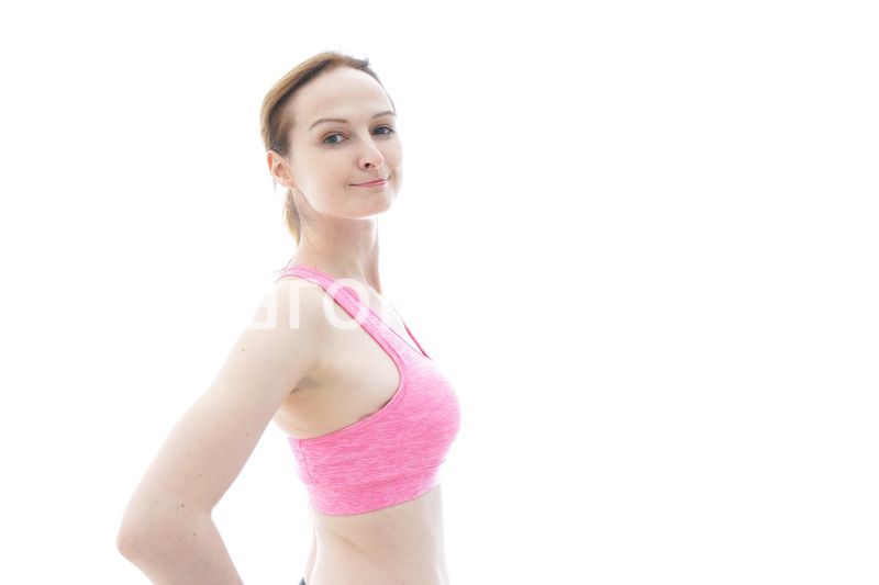 スポーティーな女性ポートレート