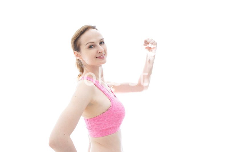 スポーティーな女性ポートレート