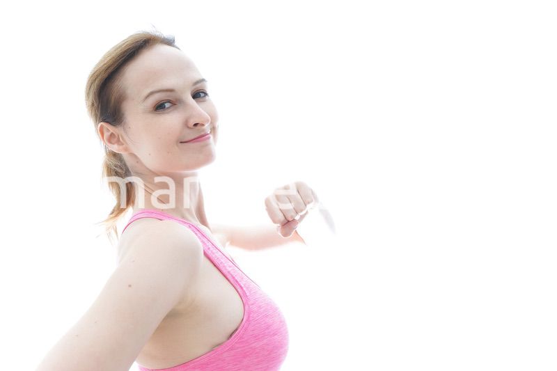 スポーティーな女性ポートレート