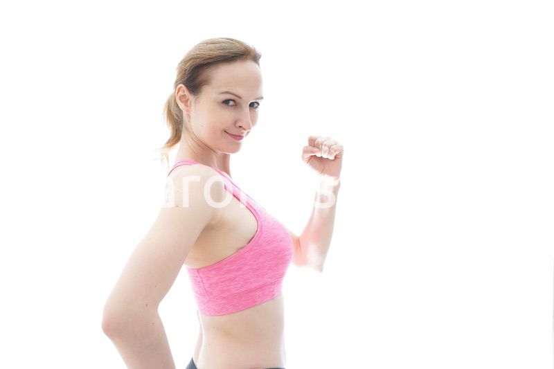 スポーティーな女性ポートレート