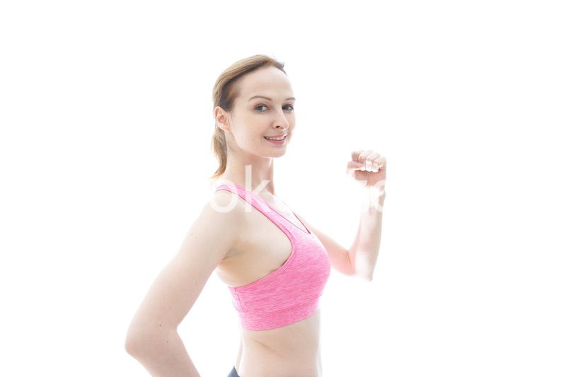 スポーティーな女性ポートレート