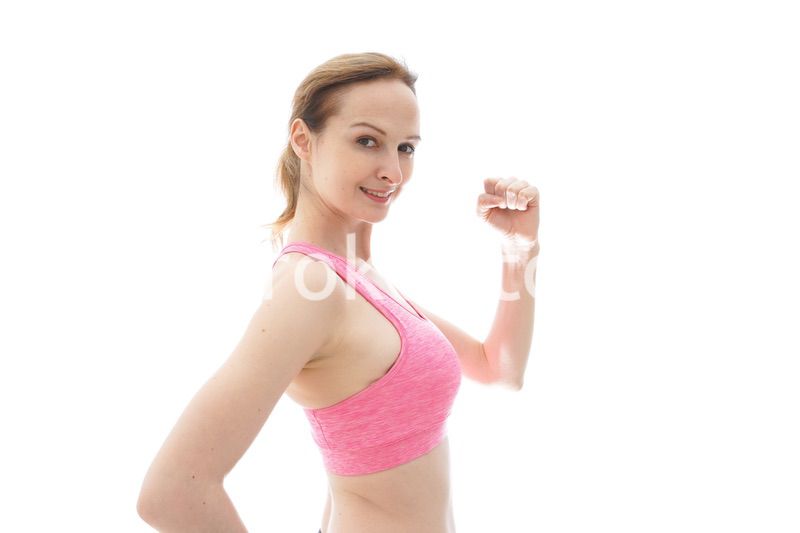 スポーティーな女性ポートレート