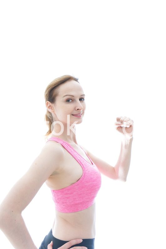 スポーティーな女性ポートレート